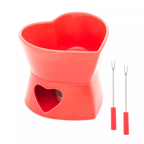Aparelho de Fondue Coração para Duas Pessoas