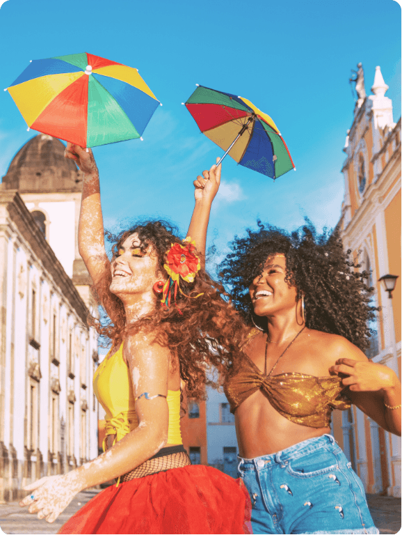 Mulheres viajando juntas